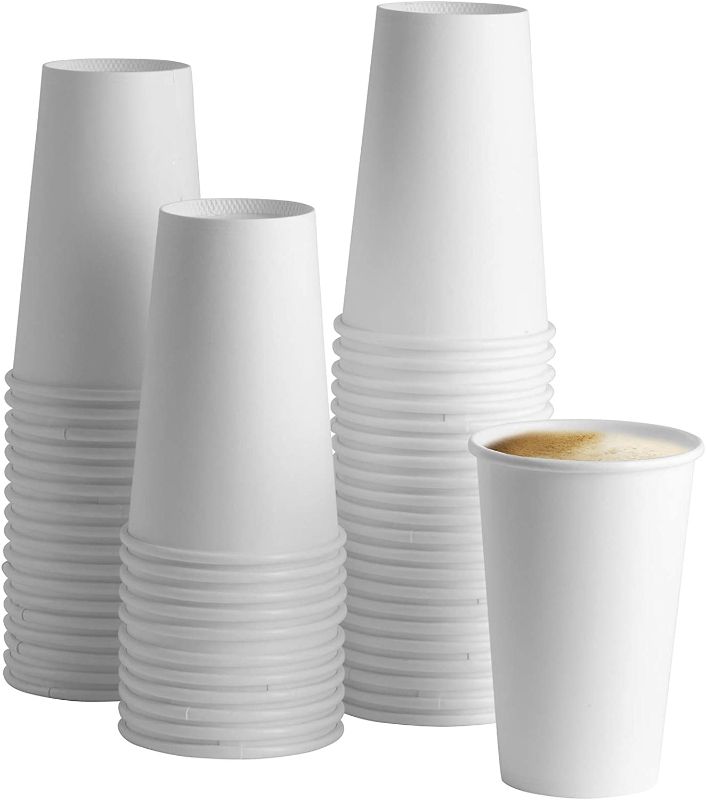 Photo 1 of [210 Pack - 16 oz.] White Paper Hot Cups, Coffee Cups