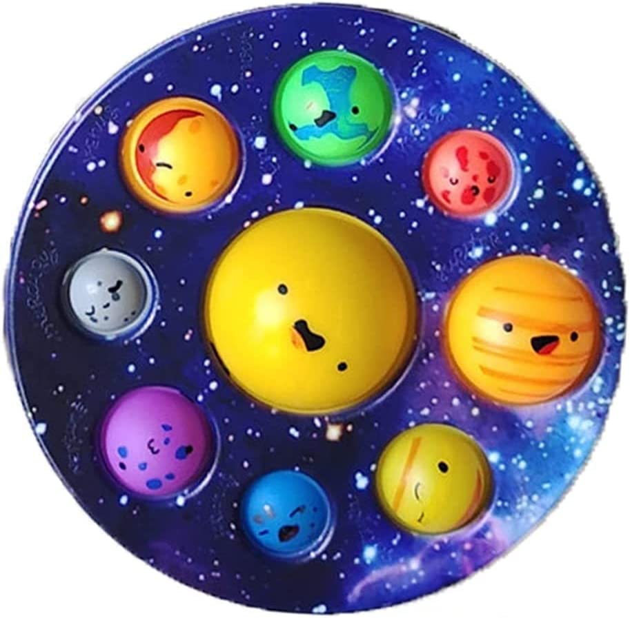 Photo 1 of Eight Major Planets Pattern Sensory Toys,Early Education Sensory Brain Development Simple Dimple,Stress Relief Anti-Anxiety ADHD Fidget Toy ***PACK OF 2