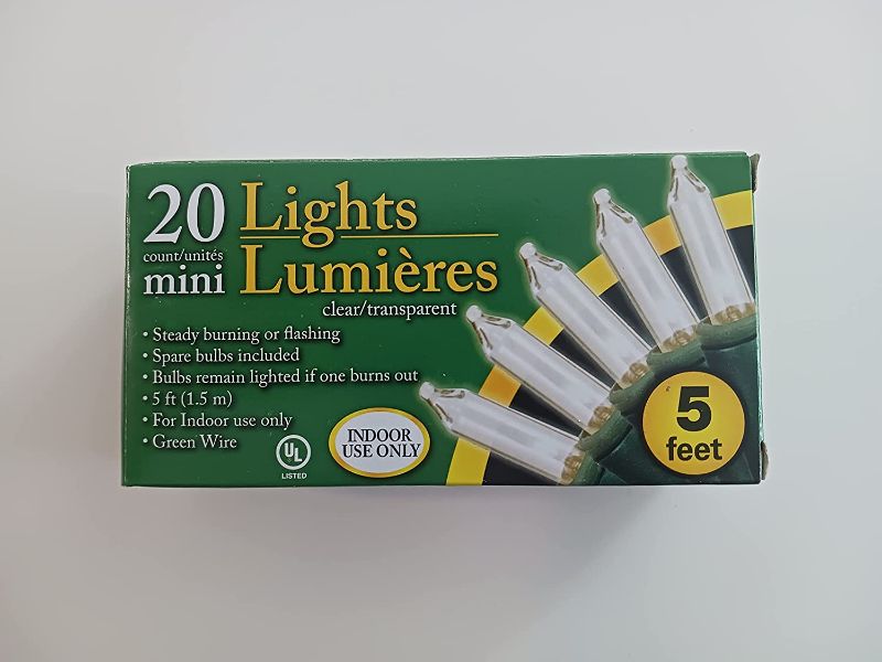 Photo 1 of 20 Count Mini Lights- Clear
