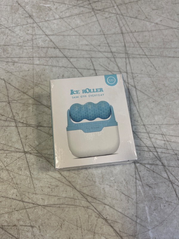 Photo 1 of 2022 New Version Ice Roller S30, Two Rollers Heads for Facial and Whole Body Massage, Face Roller Skin Care Tool Cold Therapy Migraine Relief and Blood Circulation (Blue)
