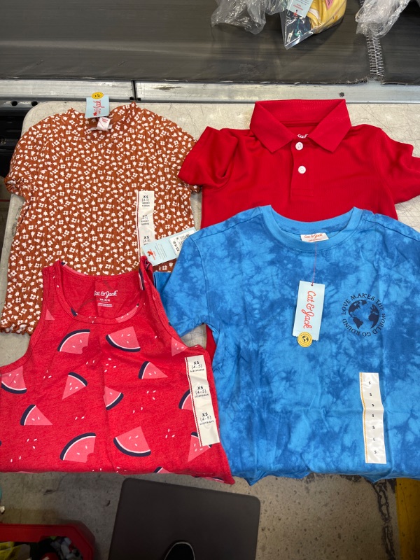 Photo 1 of BUNDLE,, MISC CHILDREN'S SHIRTS, SIZES XS-S