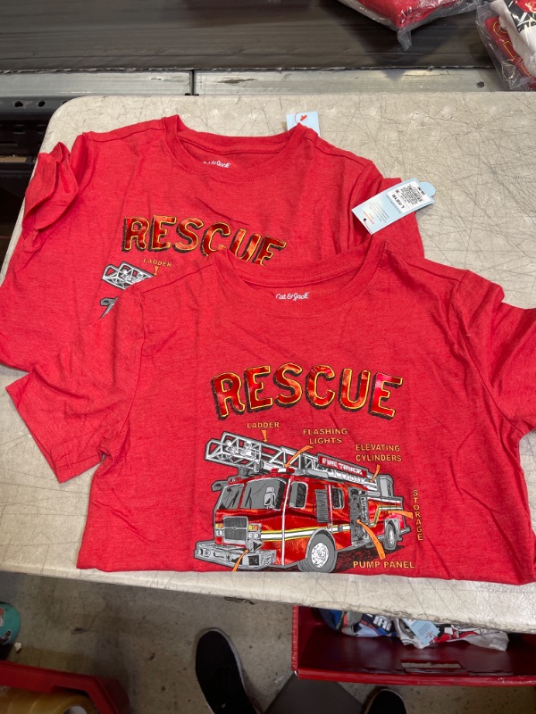 Photo 2 of 2 PC Boys' 'Rescue Squad' Short Sleeve Graphic T-Shirt - Cat & Jack™ Bright
SIZE L