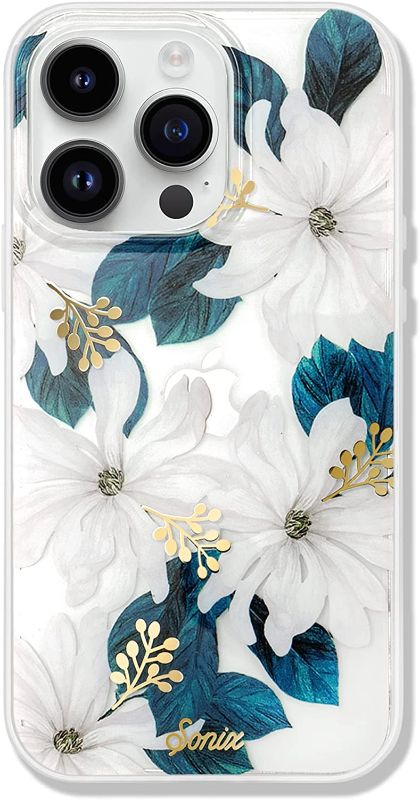 Photo 1 of Sonix Case for iPhone 14 Pro Max | 10ft Drop Tested | Clear Flower Phone Case for Women | Delilah Floral
