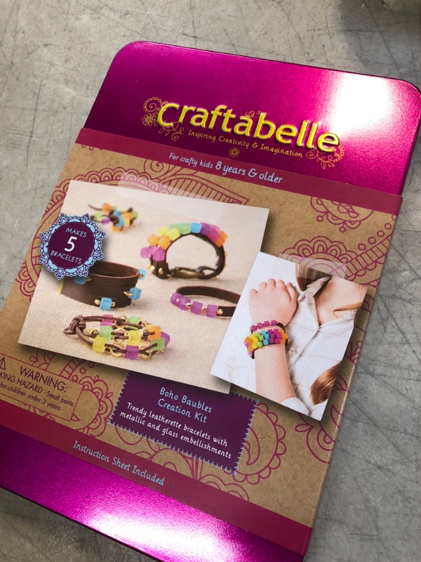 Photo 2 of Craftabelle – Boho Baubles Creation Kit – Bracelet Making Kit – 101pc Jewelry Set with Beads – DIY Jewelry Kits