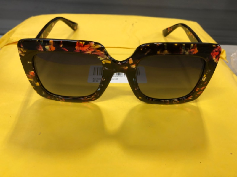 Photo 1 of  Sunglasses Womens, Polarized Sunglasses of UV Protection and Retro Sunglasses of Square Oversized Stylish Design-FLORAL DESIGN