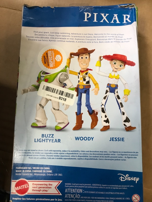 Photo 2 of Disney Pixar Buzz Lightyear Large Action Figure 12 in Scale Highly Posable Authentic Detail, Toy Story Space Movie Collectable, Ages 3 Years & Up --- back of box damaged 