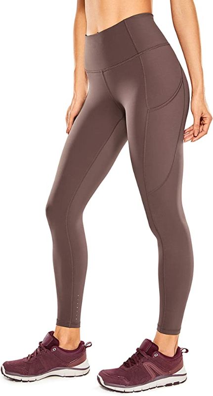 Photo 1 of  YOGA Women's Naked Feeling Workout Leggings 25 Inches - High Waisted Yoga Pants with Side Pockets  SIZE 3XL 
