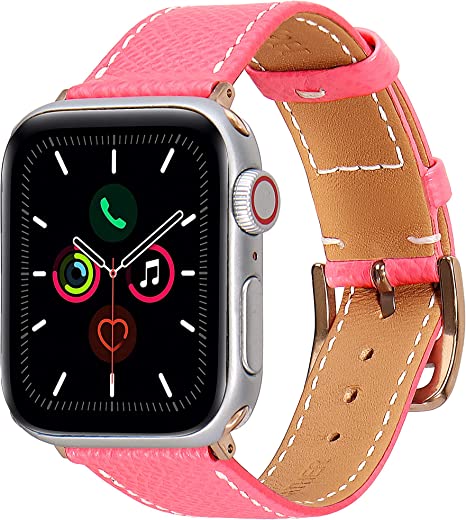 Photo 1 of Heyon Women Leather Band Compatible with Apple Watch 38mm 40mm 42mm 44mm,Genuine Leather Watch Band for iWatch
