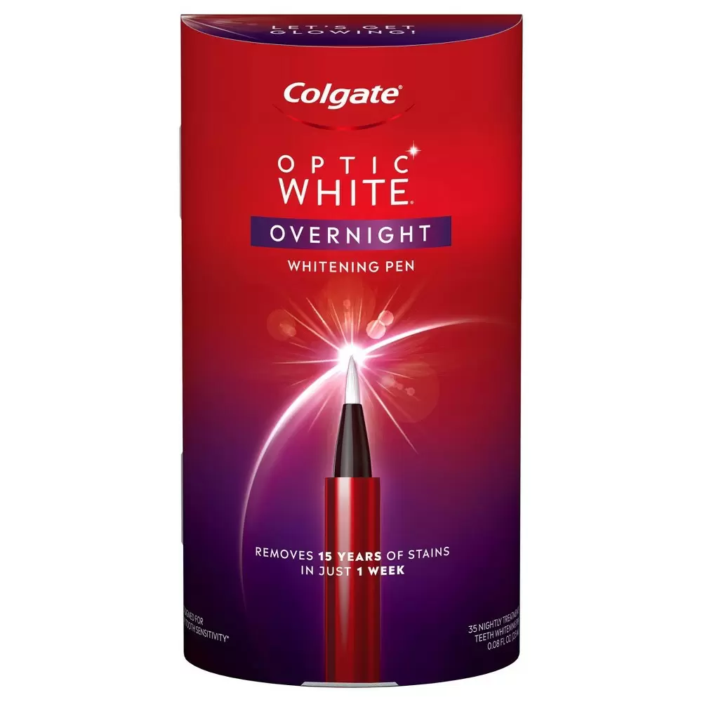 Photo 1 of  Colgate Optic White Overnight Teeth Whitening Pen, Teeth Stain Remover