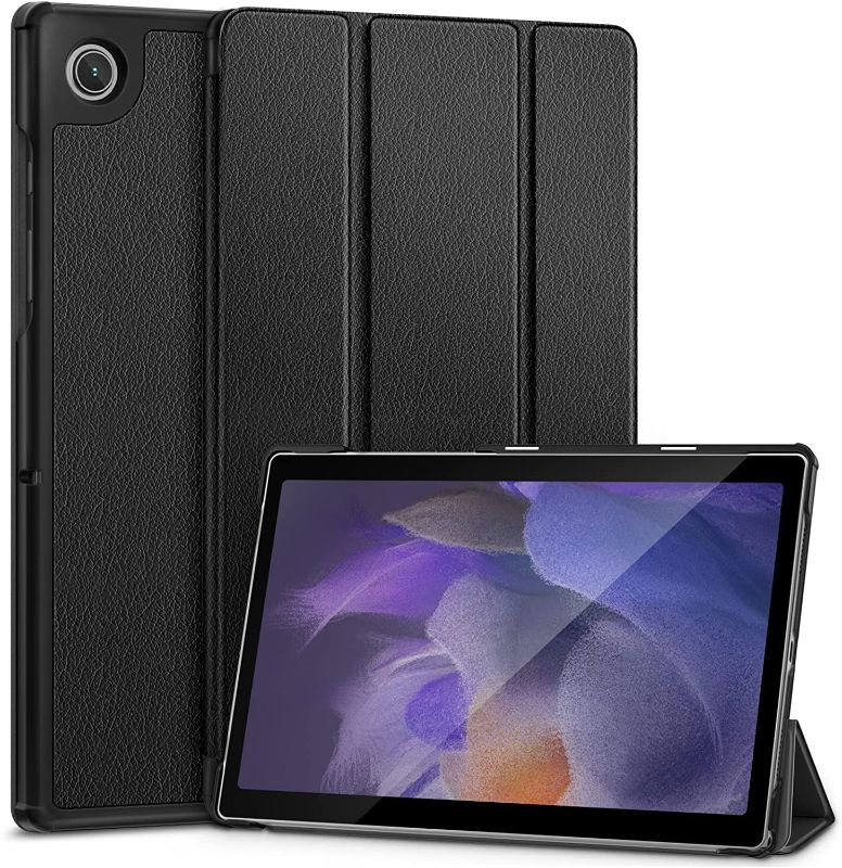 Photo 1 of DTTO Case for Samsung Galaxy Tab A8 10.5 inch 2022, Premium PU Leather Tri-Fold Stand Cover with Hard Shell for Galaxy Tab A8 [Auto Wake/Sleep, Ultra Lightweight & Multiple Viewing Angles]- Black
