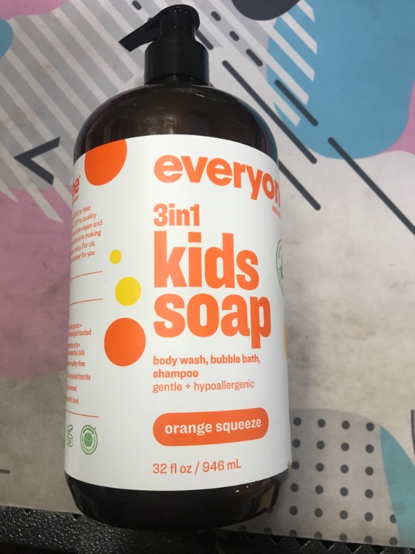 Photo 2 of  Everyone 3-in-1 Soap for Kids Orange Squeeze 32 oz.