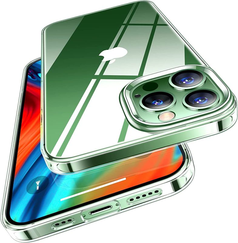 Photo 1 of TORRAS Crystal Clear iPhone 13 Pro Max Case, [Long Lasting Clarity] Ultra-Thin Slim Fit iPhone 13 Pro Max Phone Case, Soft Silicone Cover Phone Cases for iPhone 13 Pro Max 6.7 inch, Crystal Clear  -- 3 COUNT --
