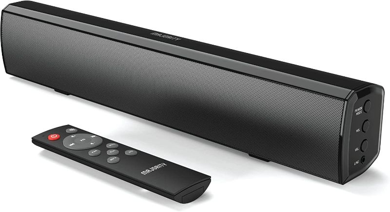 Photo 1 of Majority Bowfell Small Sound Bar for TV with Bluetooth, RCA, USB, Opt, AUX Connection, Mini Sound/Audio System for TV Speakers/Home Theater, Gaming, Projectors, 50 watt, 15 inch
