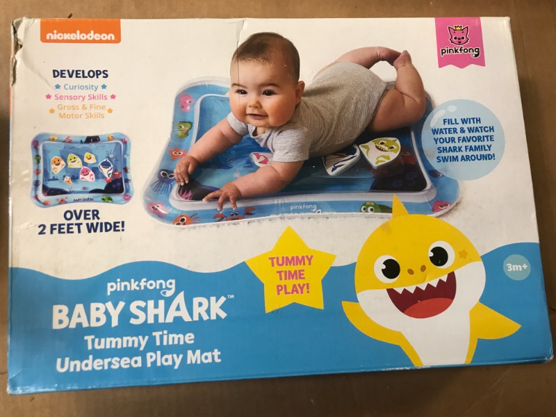 Photo 2 of Baby Shark Tummy Time Water Filled Play Mat – Infant Toys to Help Learn How to Crawl – Baby Shark Official
