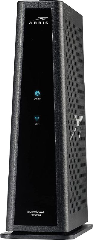 Photo 1 of ARRIS SURFboard SBG8300 DOCSIS 3.1 Gigabit Cable Modem & AC2350 Wi-Fi Router | Comcast Xfinity, Cox, Spectrum & more | Four 1 Gbps Ports | 1 Gbps Max Internet Speeds | 4 OFDM Channels 2 Year Warranty
