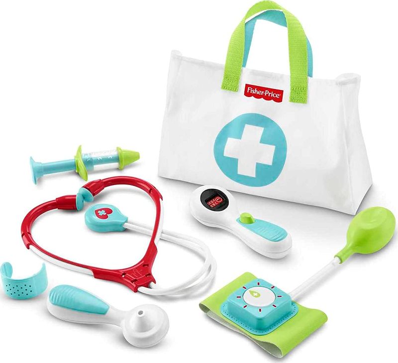 Photo 1 of Fisher-Price Medical Kit, Preschool Pretend Doctor Playset
