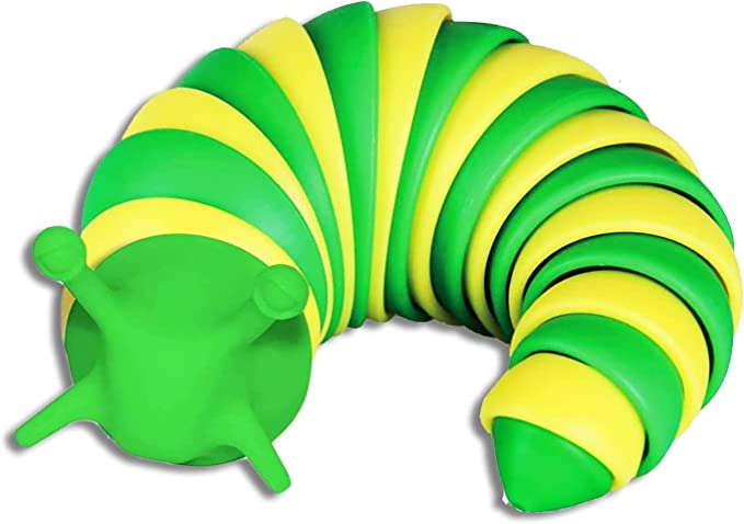 Photo 1 of Anxiety Toy, Decompression Bendable Slug for Relaxation, Sticky Stretchy Jointed Toy, Handheld Sensory Toys for Kids and Adults (First Edition)