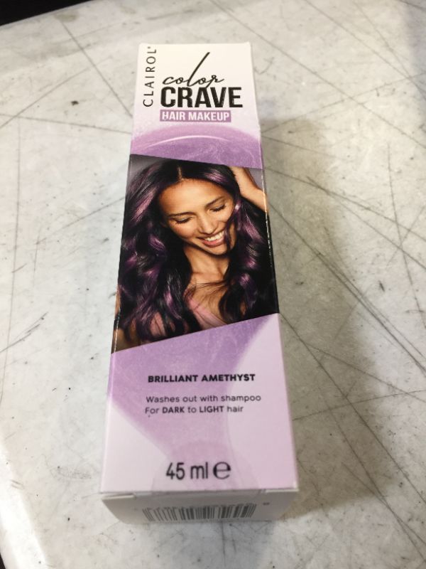 Photo 2 of Clairol Color Crave Temporary Hair Color Makeup, Brilliant Amethyst Hair Color, 1 Count
