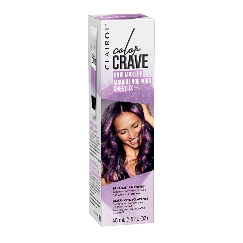 Photo 1 of Clairol Color Crave Temporary Hair Color Makeup, Brilliant Amethyst Hair Color, 1 Count
