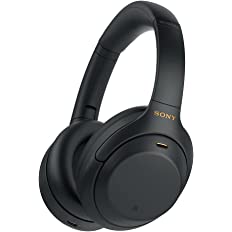 Photo 1 of Sony WH-1000XM4 Wireless Premium Noise Canceling Overhead Headphones with Mic for Phone-Call and Alexa Voice Control, Black