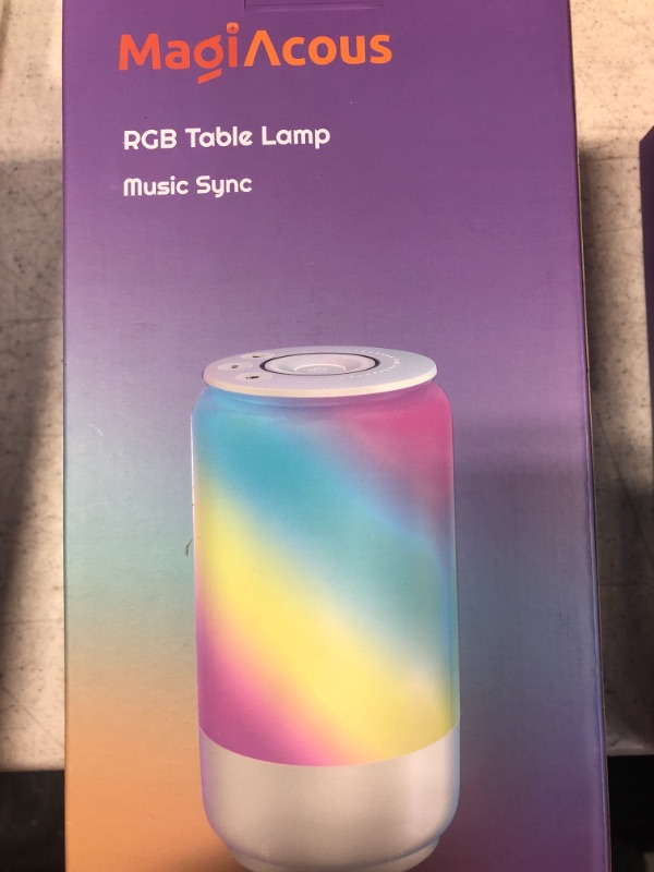 Photo 2 of 
Bedside Table Lamp, Touch Dimmable Night Light with 3 Color Temperatures 2700K-5700K, Nightstand Lamps with Color Changing RGB & Music Sync for Bedroom, Living Room, Kids Room, Dorm, Home OfficeBedside Table Lamp, Touch Dimmable Night Light