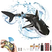 Photo 1 of 
Remote Control Pool Shark Toys - Upgrade 2.4GHz High Simulation RC Shark with Water Spray Diving Light for Swimming Pool Bathroom, Gift for Ages 6+ Boys Girls(Black)Remote Control Pool Shark Toys 
