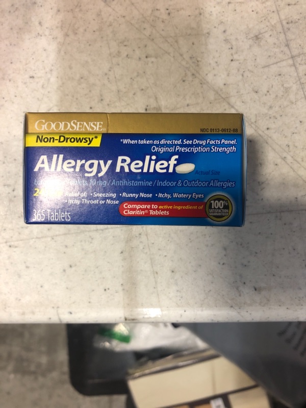 Photo 2 of 
GoodSense Allergy Relief Loratadine Tablets 10 mg, Antihistamine, Allergy Medicine for 24 Hour Allergy Relief, 365 CountGoodSense Allergy Relief Loratadine Tablets 10 mg