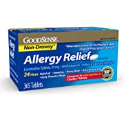 Photo 1 of 
GoodSense Allergy Relief Loratadine Tablets 10 mg, Antihistamine, Allergy Medicine for 24 Hour Allergy Relief, 365 CountGoodSense Allergy Relief Loratadine Tablets 10 mg