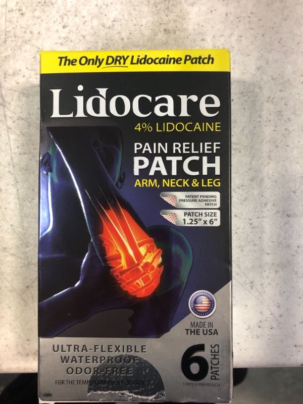 Photo 2 of  Lidocare Arm Neck and Leg Pain Relief Patch, 6 Count