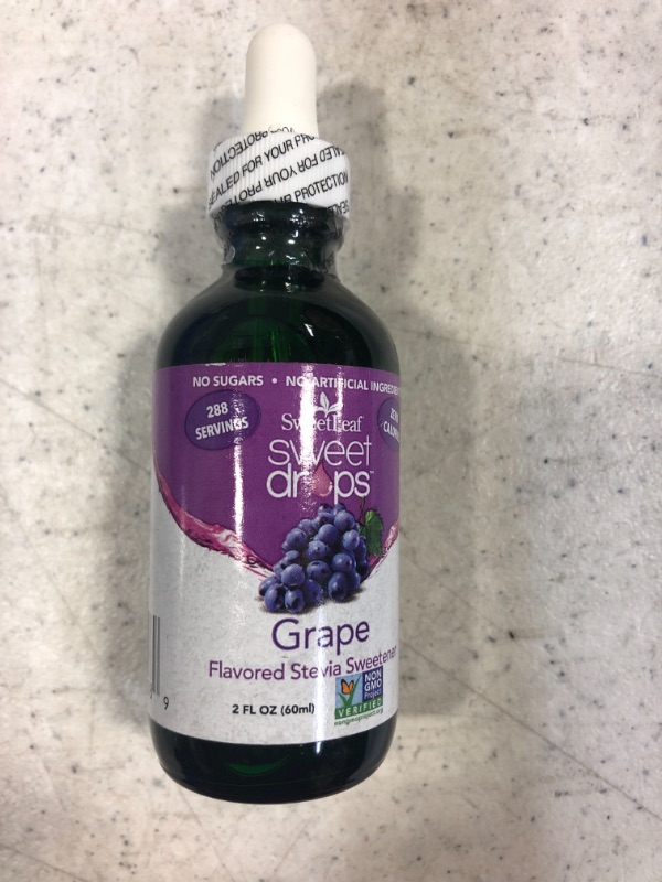 Photo 2 of 
SweetLeaf Sweet Drops Liquid Stevia Sweetener, Grape, 2 OunceSweetLeaf Sweet Drops Liquid Stevia Sweetener, Grape,