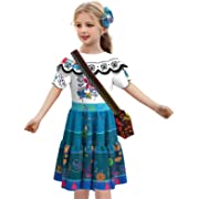 Photo 1 of Comisoc Encanto Mirabel Dress for Girls Madrigal Isabella Costume 