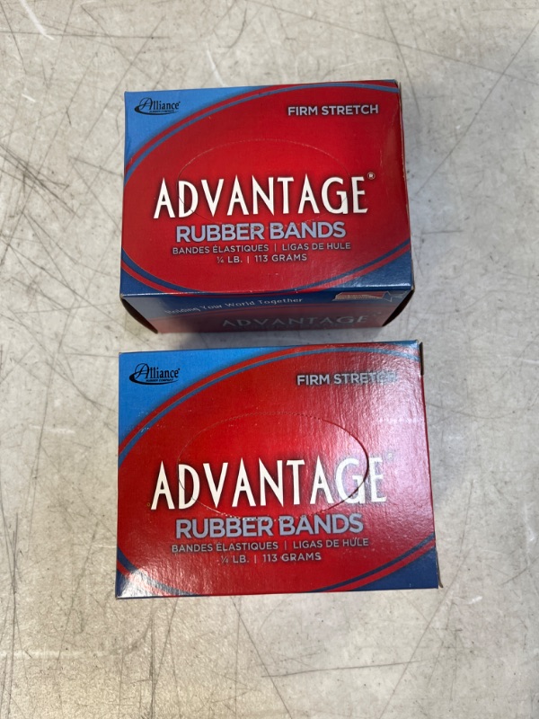 Photo 2 of Alliance Rubber 26319 Advantage Rubber Bands Size #31, 1/4 lb Box Contains Approx. 212 Bands (2 1/2" x 1/8", Natural Crepe) -- 2 PCS
