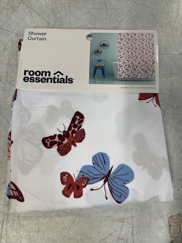 Photo 2 of Butterfly Microfiber Shower Curtain - Room Essentials™
