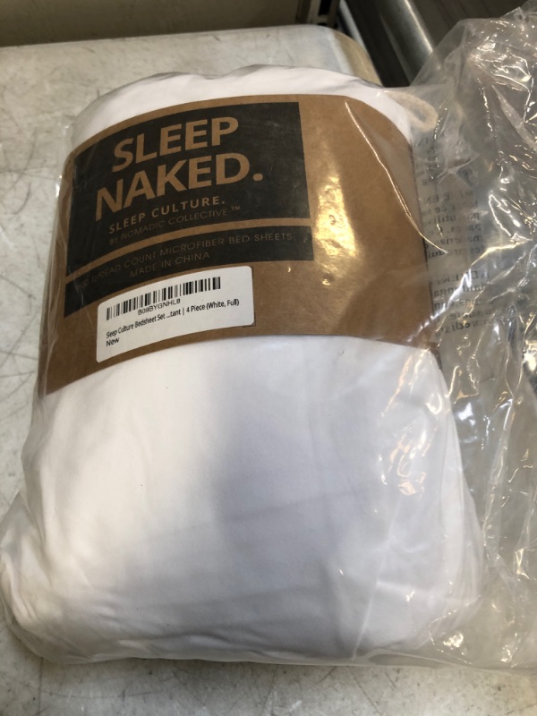 Photo 1 of Full Size Sheet Set - Breathable & Cooling - Hotel Luxury Bed Sheets - Extra Soft - Wrinkle Resistant - Deep Pockets - 4 Piece Set - White Bed Sheets - Full Sheets - Fitted Sheets - Sleep Culture
