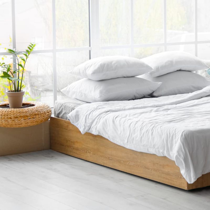 Photo 1 of Full Size Sheet Set - Breathable & Cooling - Hotel Luxury Bed Sheets - Extra Soft - Wrinkle Resistant - Deep Pockets - 4 Piece Set - White Bed Sheets - Full Sheets - Fitted Sheets - Sleep Culture
