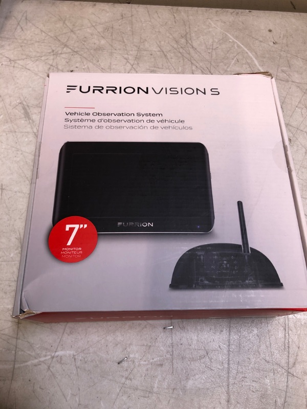 Photo 2 of Furrion Vision S 7 Inch Wireless RV Backup System with 1 Rear Sharkfin Camera, Infrared Night Vision and Wide Viewing Angle - FOS07TASF , Black
