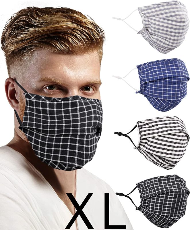 Photo 1 of Gyothrig Reusable Fashion Face Beard Extra Large Cloth Adult Reversible Covering for Bearded Men
