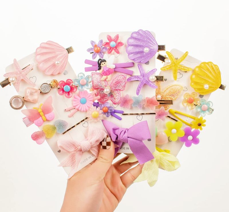 Photo 1 of 47PCs Cute hair clips for girls,Kid's hair accessories gifts,hairpin, FACTORY SEALED
