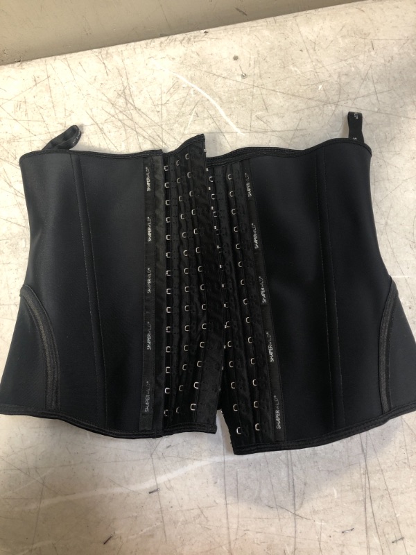 Photo 2 of  Waist Trainer for Women Latex Underbust Waist Corsets Cincher Hourglass Body Shaper 4 Hooks