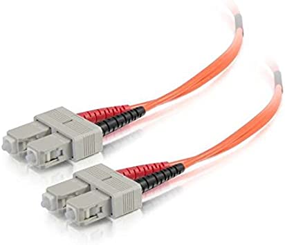 Photo 1 of C2G 33011 OM2 Fiber Optic Cable - SC-SC 50/125 Duplex Multimode PVC Fiber Cable, Orange (39.4 Feet, 12 Meters)
