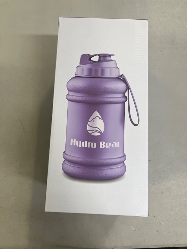 Photo 2 of 64oz Half Gallon Hydro Bear Water Bottle Half Gallon BPA Free Plastic Motivational Water Bottle with Straw for Gym Fitness and Outdoor Sports
