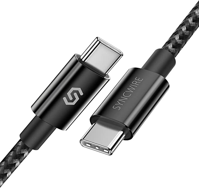 Photo 1 of Syncwire USB C to USB C Cable 60W Type C PD Fast Charging Cord 3.3ft/1m Compatible with Samsung Galaxy S21 S20 S10 S9 Note 20 10 Google Pixel 4 3 2 XL MacBook Air 13" iPad Pro 2020 Nintendo Switch
