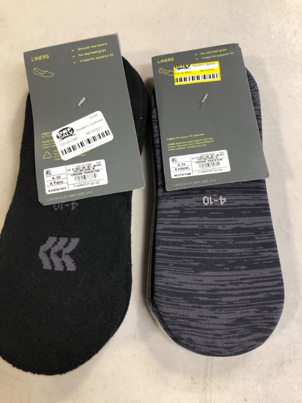 Photo 1 of ALL IN MOTION 4 PCS OF NO SHOW SOCKS , SHOE SIZE 4-10 