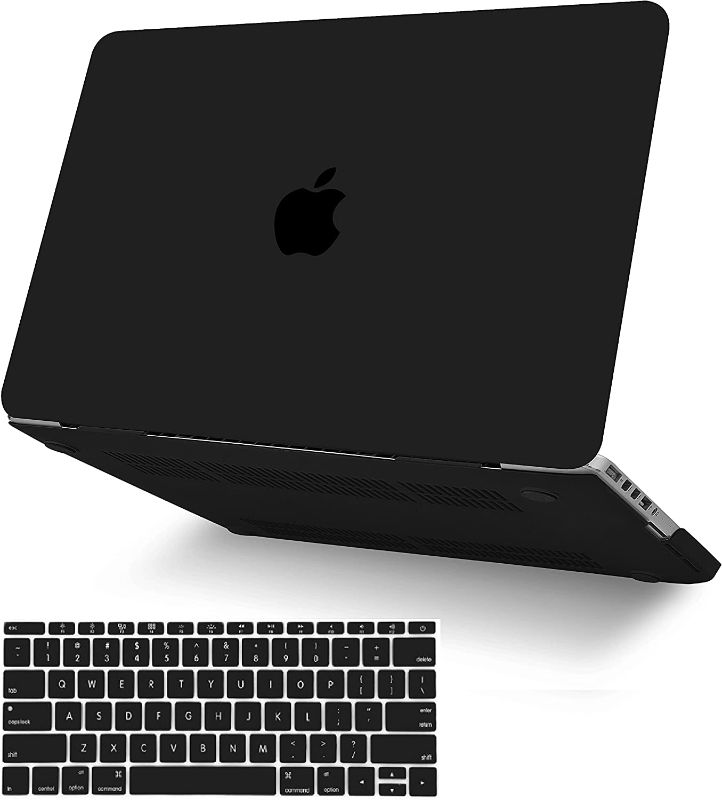 Photo 1 of KECC Compatible with MacBook Air 13 inch Case 2022 2021 2020 Release A2337 M1 A2179 Retina Display + Touch ID Protective Plastic Hard Shell + Keyboard Cover (Matte Black)