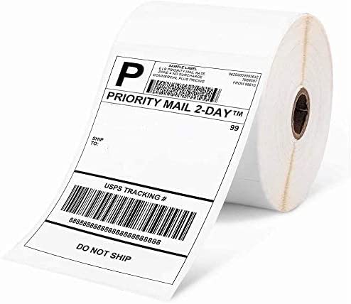 Photo 1 of 4x6 Thermal Labels,Memoqueen 4"x6" Shipping Labels, 4x6 Labels Paper Compatible with Rollo Phomemo dymo Label Printers, Strong Adhesive, use for Postage Adhesive Labels?500labels/Roll,1Roll
