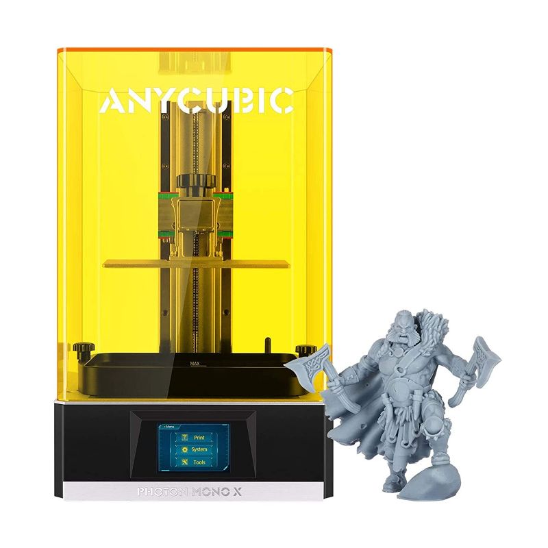 Photo 1 of ANYCUBIC Photon Mono X 3D Printer, UV LCD Resin Printer with 8.9" 4K Monochrome Screen, WiFi Control and Fast Printing, Printing Size 192mmx120mmx245mm / 7.55inx4.72inx9.84in
