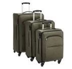 Photo 1 of Amazon Basics Urban Softside Spinner Luggage, 3-Piece Set, Green (B07RSRRNN4)
