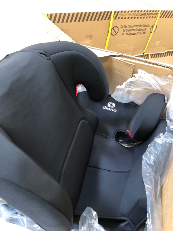 Photo 3 of Diono Cambria 2 XL, Dual Latch Connectors, 2-in-1 Belt Positioning Booster Seat, High-Back to Backless Booster with Space and Room to Grow, 8 Years 1 Booster Seat, Black
