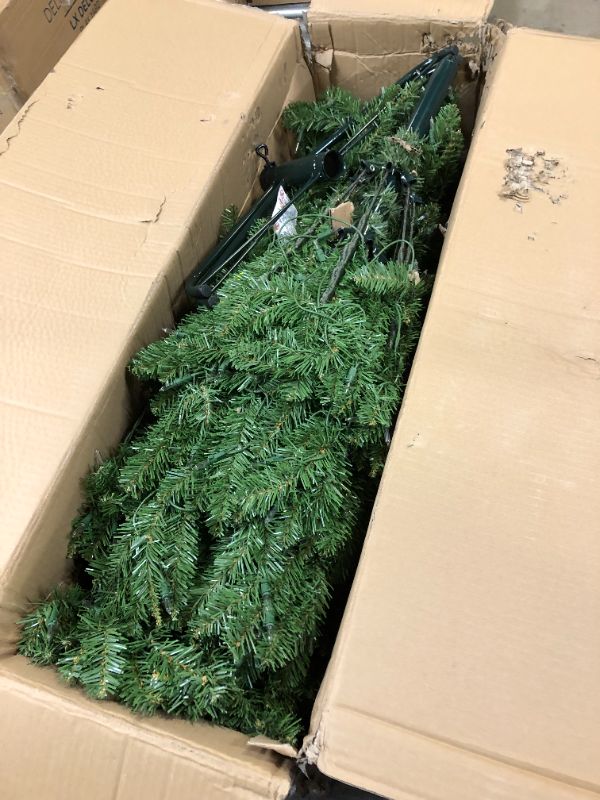 Photo 1 of 9’ Pre-lit Kingswood Fir Pencil Artificial Christmas Tree –Clear Lights
