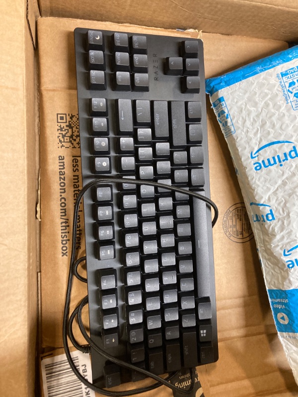 Photo 2 of Amazon Basics Low-Profile Wired USB Keyboard with US Layout (QWERTY), Matte Black
